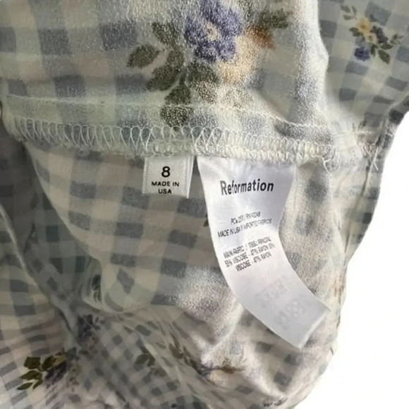 Reformation Kaley Floral Minidress In Al Fresco B770 - Picture 4 of 5